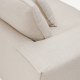 KAVE HOME Anarela 2-pers. sofa, m. aftageligt betr�k og hynder - beige h�r (240cm)