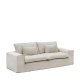 KAVE HOME Anarela 3 pers. sofa, m. aftageligt betrk - beige hrhynder (280cm)