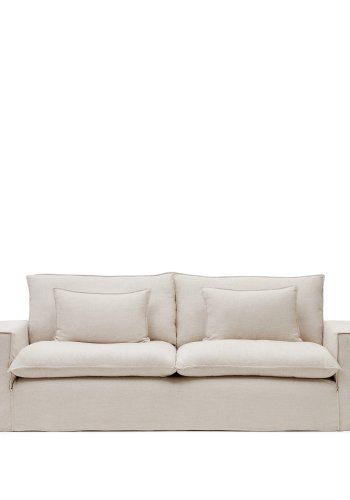 KAVE HOME Anarela 3-seters sofatrekk i beige lin