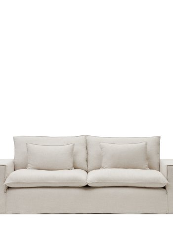 KAVE HOME Anarela 3-seters sofatrekk i beige lin