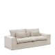 KAVE HOME Anarela 3-seters sofatrekk i beige lin