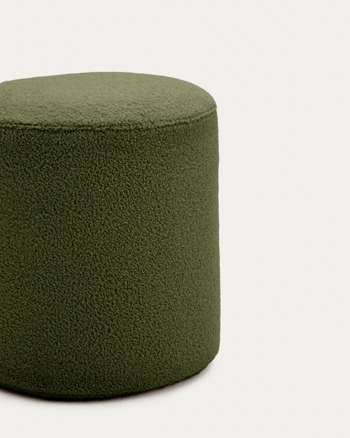 KAVE HOME Kaeli fotsttte med avtagbart trekk i grnn bouclé  43 cm