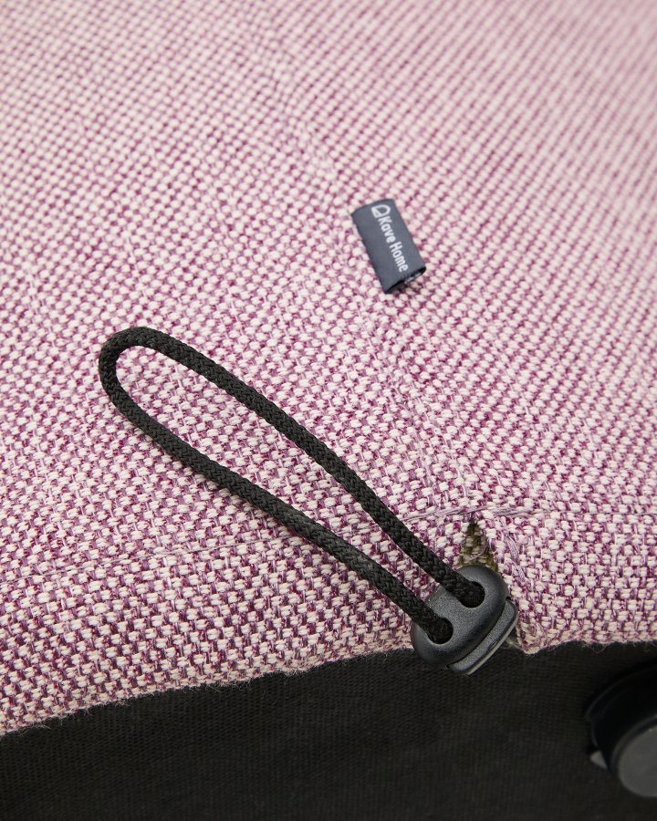 KAVE HOME Kaeli lilla fotsttte med avtakbart trekk, 43 cm