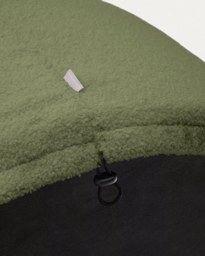KAVE HOME Kaeli fotsttte med avtagbart trekk i grnn bouclé  60 cm