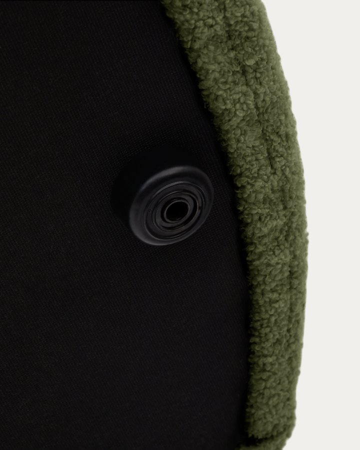 KAVE HOME Kaeli fotsttte med avtagbart trekk i grnn bouclé  60 cm