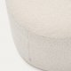 KAVE HOME Kaeli fotsttte, m. avtagbart deksel, rund - krem ​​resirkulert bouclé (60)