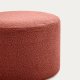 KAVE HOME Kaeli fotsttte, m. avtagbart deksel, rund - terracotta resirkulert bouclé (60)