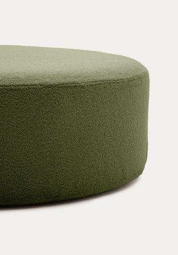 KAVE HOME Kaeli fotsttte med avtagbart trekk i grnn bouclé  90 cm