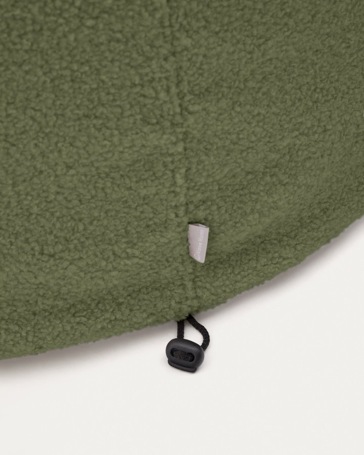 KAVE HOME Kaeli fotsttte med avtagbart trekk i grnn bouclé  90 cm