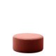 KAVE HOME Kaeli fotsttte, m. avtagbart deksel, rund - terrakotta resirkulert bouclé (90)