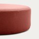 KAVE HOME Kaeli fotsttte, m. avtagbart deksel, rund - terrakotta resirkulert bouclé (90)