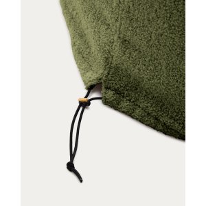 KAVE HOME Kaeli fodsttte med aftageligt betrk i grn bouclé  120 cm