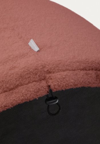 KAVE HOME Kaeli fotsttte, m. avtagbart deksel, rund - terrakotta resirkulert bouclé (120)