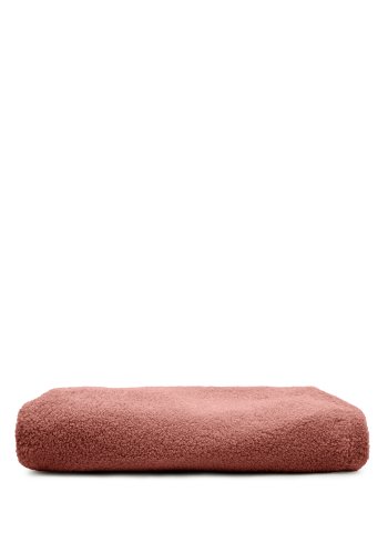 KAVE HOME Kaeli fotskammeltrekk i terrakotta boucl 60 cm