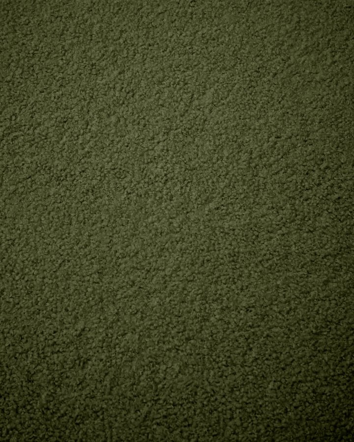 KAVE HOME Kaeli fotskammeltrekk i grnn boucl 90 cm