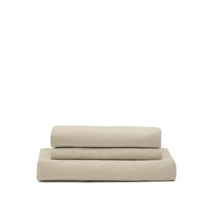 KAVE HOME Nora betrk til 3 pers. sofa - taupe hr og bomuld (B:240)