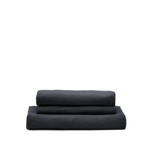 KAVE HOME Nora betrk til 4 pers. sofa - antracitgr hr og bomuld (B:340)