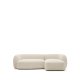 KAVE HOME Modular Martina 3. pers. sofa, m. hyre sjeselong - krem ​​chenille (B: 287cm)
