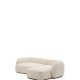 KAVE HOME Modular Martina 3. pers. sofa, m. hyre sjeselong - krem ​​chenille (B: 287cm)