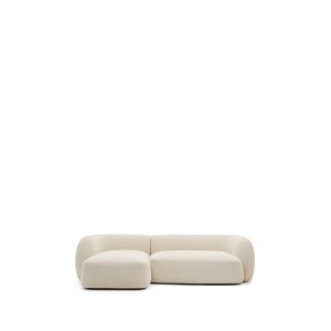 KAVE HOME Modular Martina 3:e pers. soffa, m. vänster schäslong - cream chenille (B: 287cm)