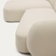 KAVE HOME Modular Martina 3-manns sofa, med venstre sjeselong - krem ​​chenille (B:287cm)