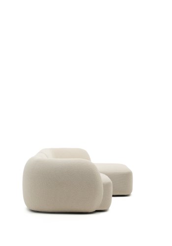 KAVE HOME Modulr 4-seters sofa Martina i ecru chenille med hyre sjeselong 377 cm