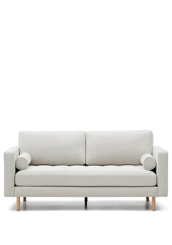 KAVE HOME Debra 2-manns sofa - perlemor chenille og naturlige ben (182cm)