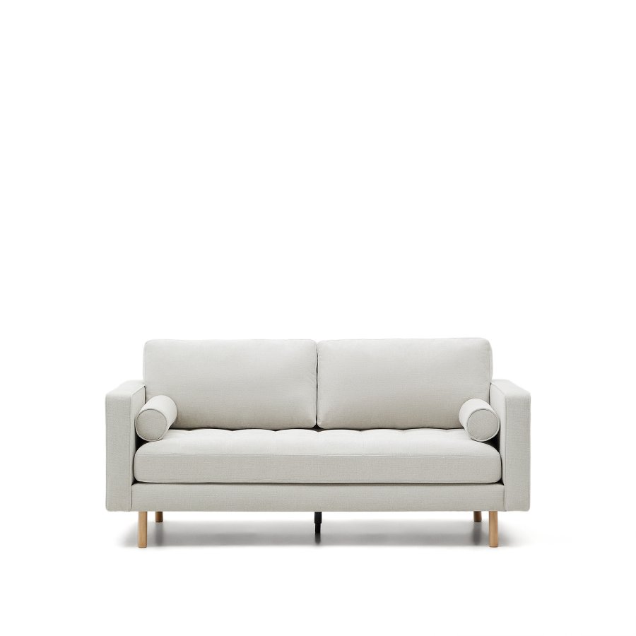 KAVE HOME Debra 2-manns sofa - perlemor chenille og naturlige ben (182cm)