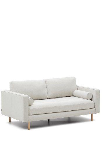 KAVE HOME Debra 2-manns sofa - perlemor chenille og naturlige ben (182cm)