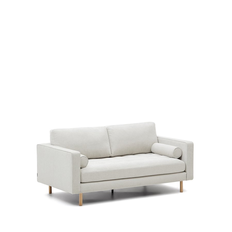 KAVE HOME Debra 2-manns sofa - perlemor chenille og naturlige ben (182cm)