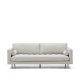 KAVE HOME Debra 3 pers. sofa - perlemor chenille og naturben (222cm)