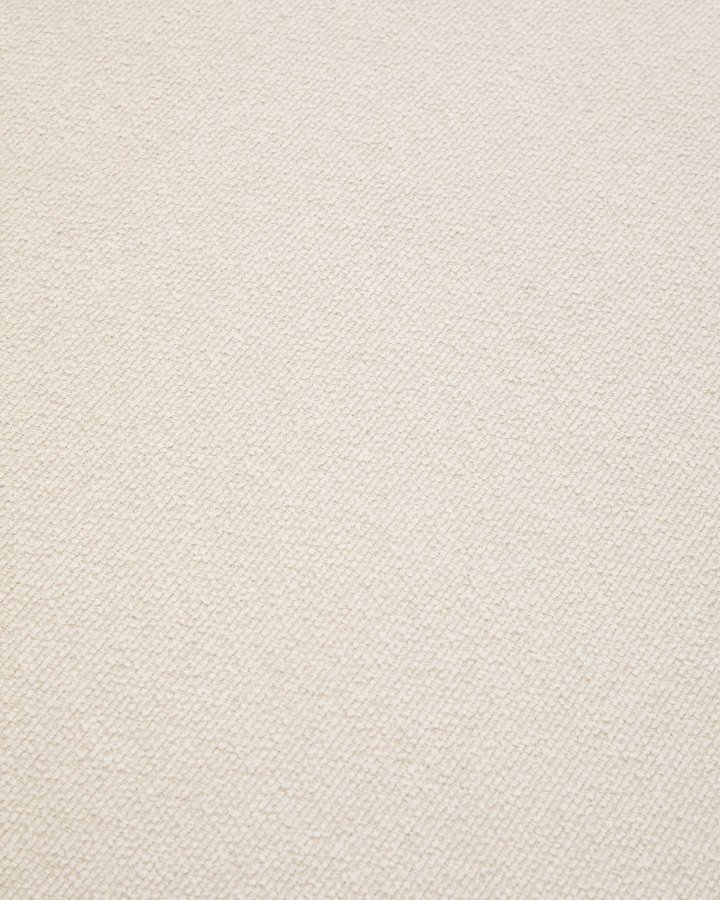 KAVE HOME Aurum 3-manns sofa, med nakkesttte - kremstoff og matt grtt metall (B: 234cm)