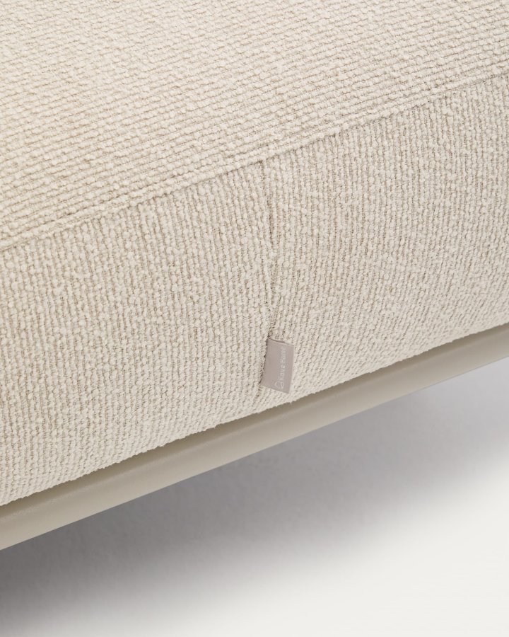 KAVE HOME Aurum fotsttte, firkantet - kremstoff (85x85)