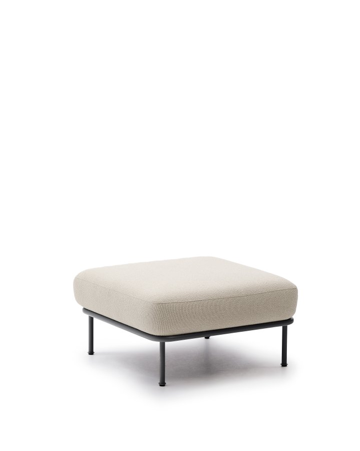 KAVE HOME Aurum, ecru fotsttte og en matt gr metallbase 85 x 85 cm FSC Mix Credit