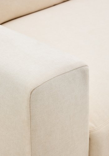 KAVE HOME Alea ecru chenille 3-seters modulsofa med avtakbart trekk 220 cm