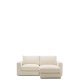KAVE HOME Alea ecru chenille 3-seters modulsofa med sjeselong til hyre og avtakbart trekk 220c
