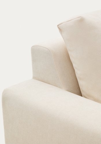 KAVE HOME Alea ecru chenille 3-seters modulsofa med sjeselong til hyre og avtakbart trekk 220c