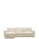 KAVE HOME Alea 4-pers. modulsofa, m. venstre chaiselong, aftageligt betr�k - ecru chenille (310cm)