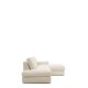 KAVE HOME Alea ecru chenille 5-seters modulsofa med hyre sjeselong og avtakbart trekk 340c
