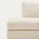 KAVE HOME Alea ecru chenille 5-seters modulsofa med hyre sjeselong og avtakbart trekk 340c