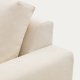 KAVE HOME Alea ecru chenille 5-seters modulsofa med hyre sjeselong og avtakbart trekk 340c