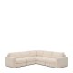 KAVE HOME Alea 5-pers. modul�r hj�rnesofa, m. aftageligt betr�k - ecru chenille (310x310cm)