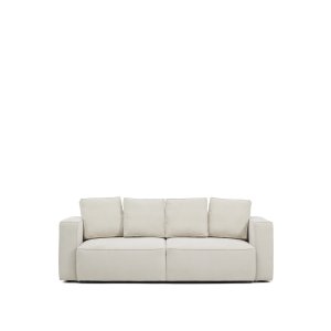 KAVE HOME Marela 3-pers. sovesofa - beige chenille (B:236cm)
