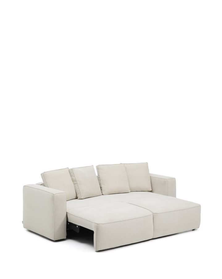 KAVE HOME Marela 3-pers. sovesofa - beige chenille (B:236cm)