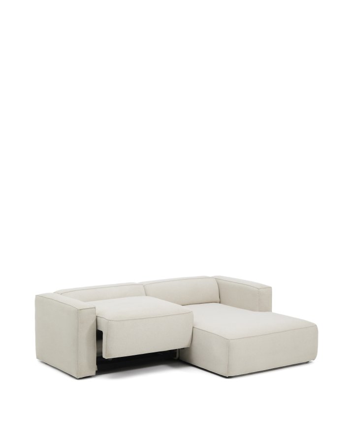 KAVE HOME Marela 3-pers. sovesofa, m. h�jre chaiselong - beige chenille (B:236cm)
