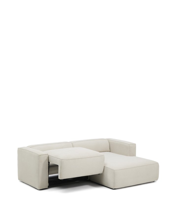 KAVE HOME Marela 3-pers. sovesofa, m. h�jre chaiselong - beige chenille (B:236cm)