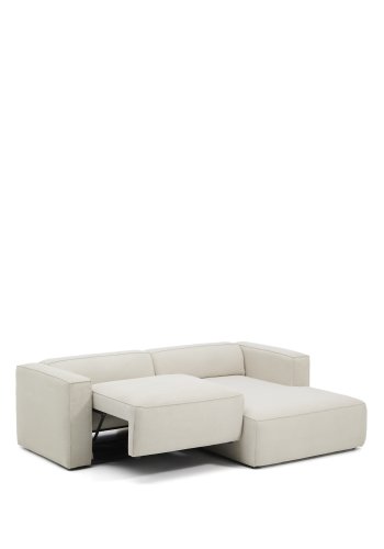 KAVE HOME Marela 3-pers. sovesofa, m. h�jre chaiselong - beige chenille (B:236cm)
