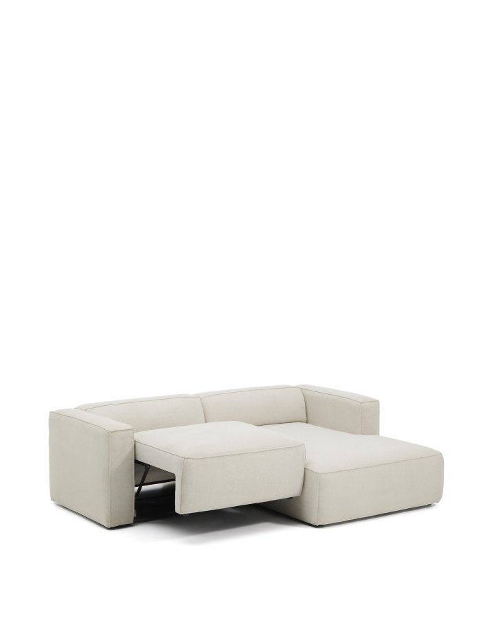 KAVE HOME Marela 3-pers. sovesofa, m. h�jre chaiselong - beige chenille (B:236cm)