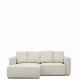 KAVE HOME Marela 3-pers. sovesofa, m. venstre chaiselong - beige chenille (B:236cm)