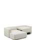 KAVE HOME Marela 3-pers. sovesofa, m. venstre chaiselong - beige chenille (B:236cm)